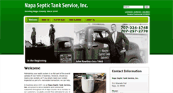 Desktop Screenshot of napaseptictankservice.com