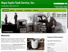 Tablet Screenshot of napaseptictankservice.com